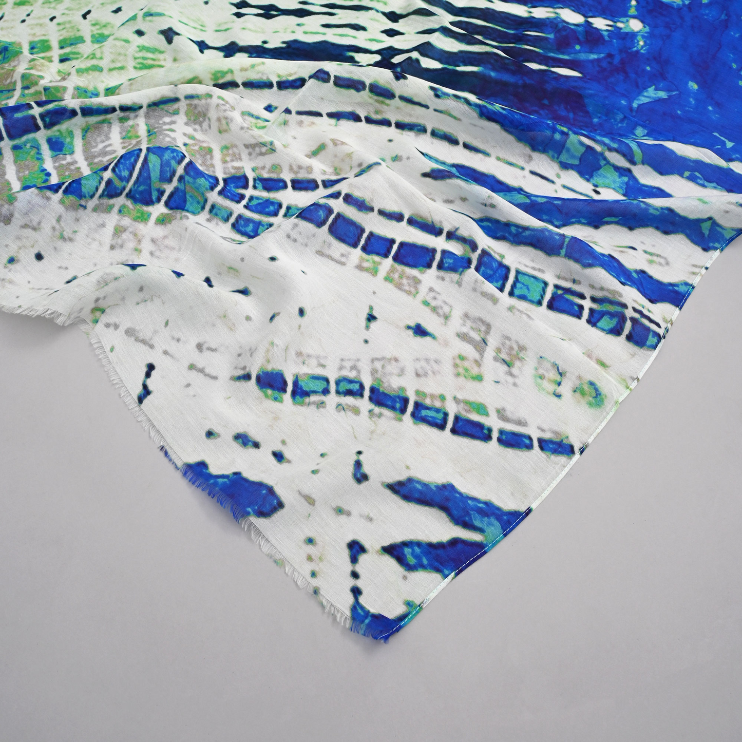 Ocean Whisper-Cotton Silk Stole