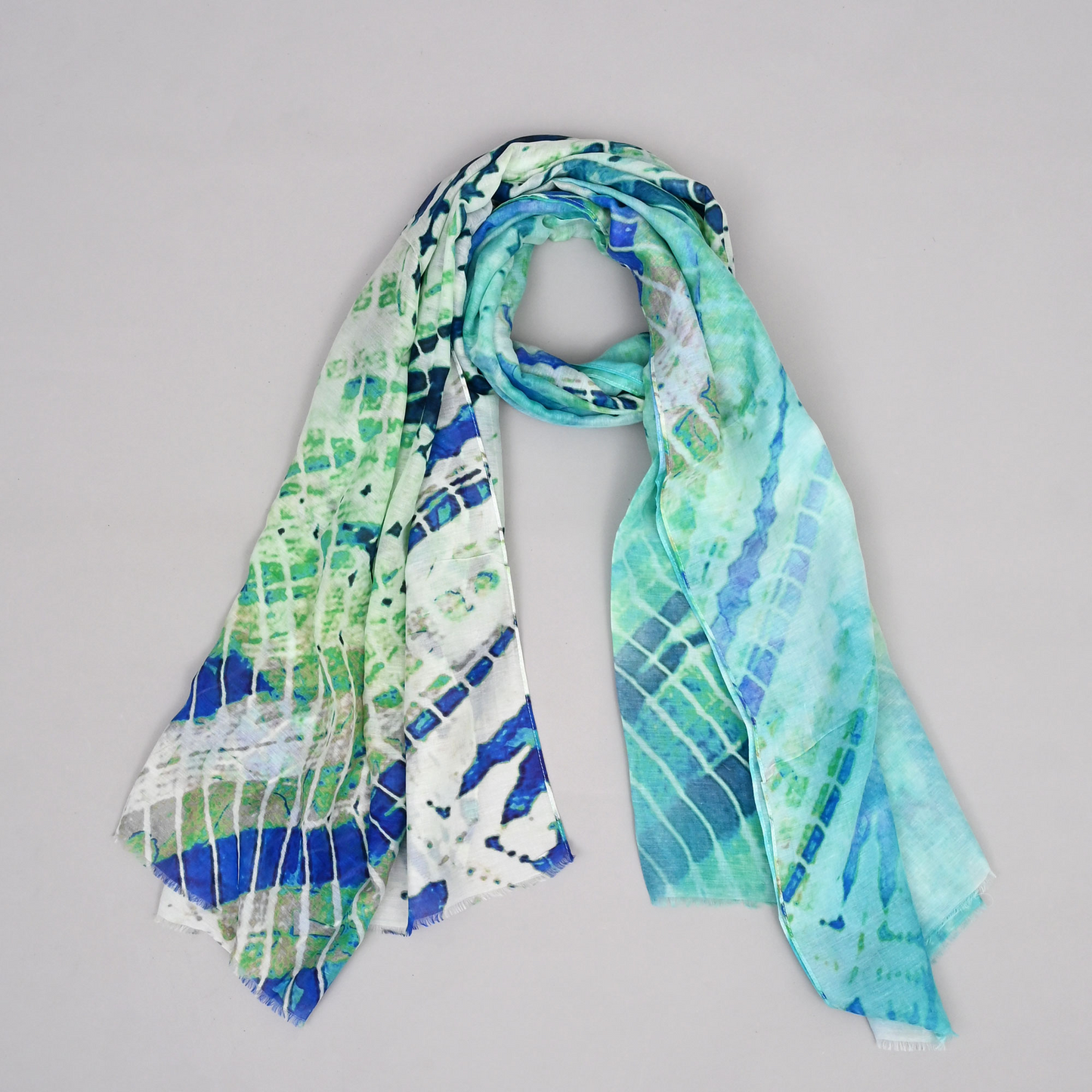 Ocean Whisper-Cotton Silk Stole