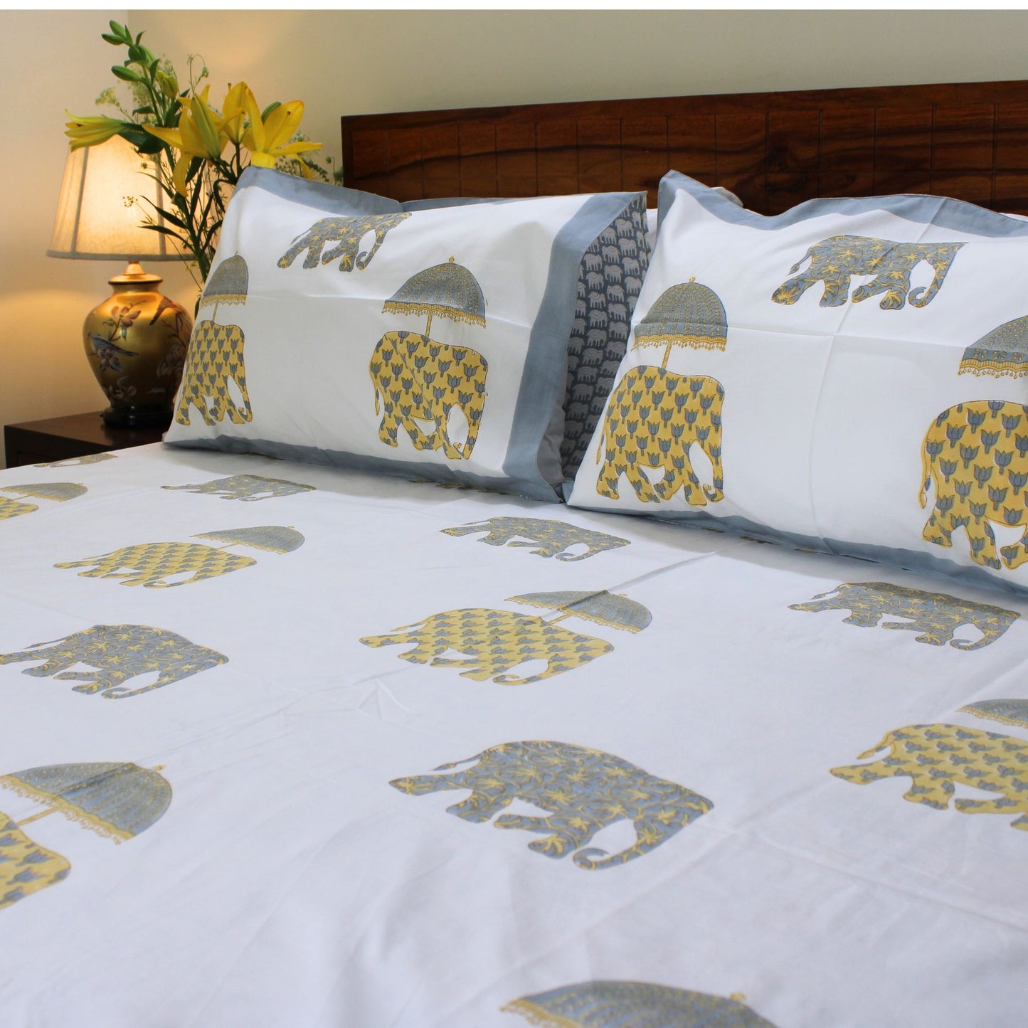 100% Cotton, Handblock Printed, Globally Inspired Design, Luxurious Comfort, Unique Artistry