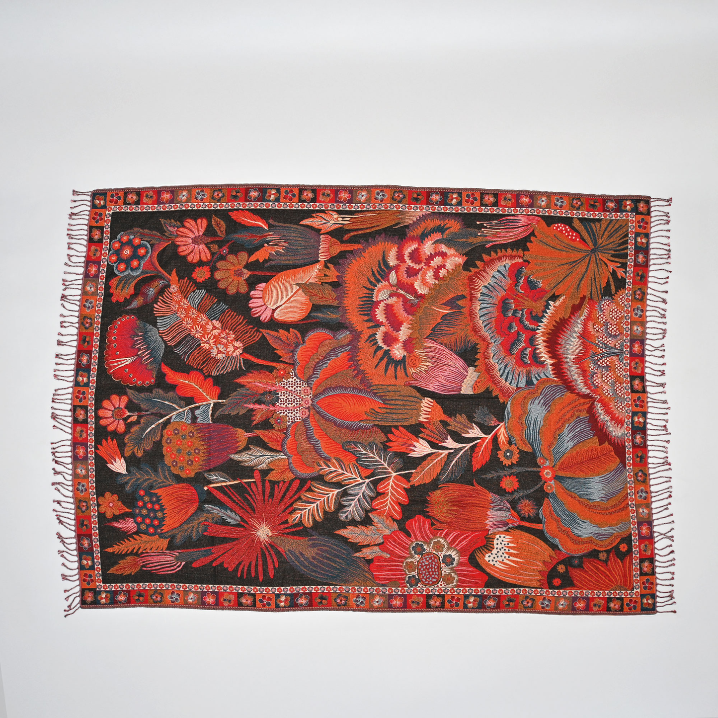 Canvas Of Fire Throw