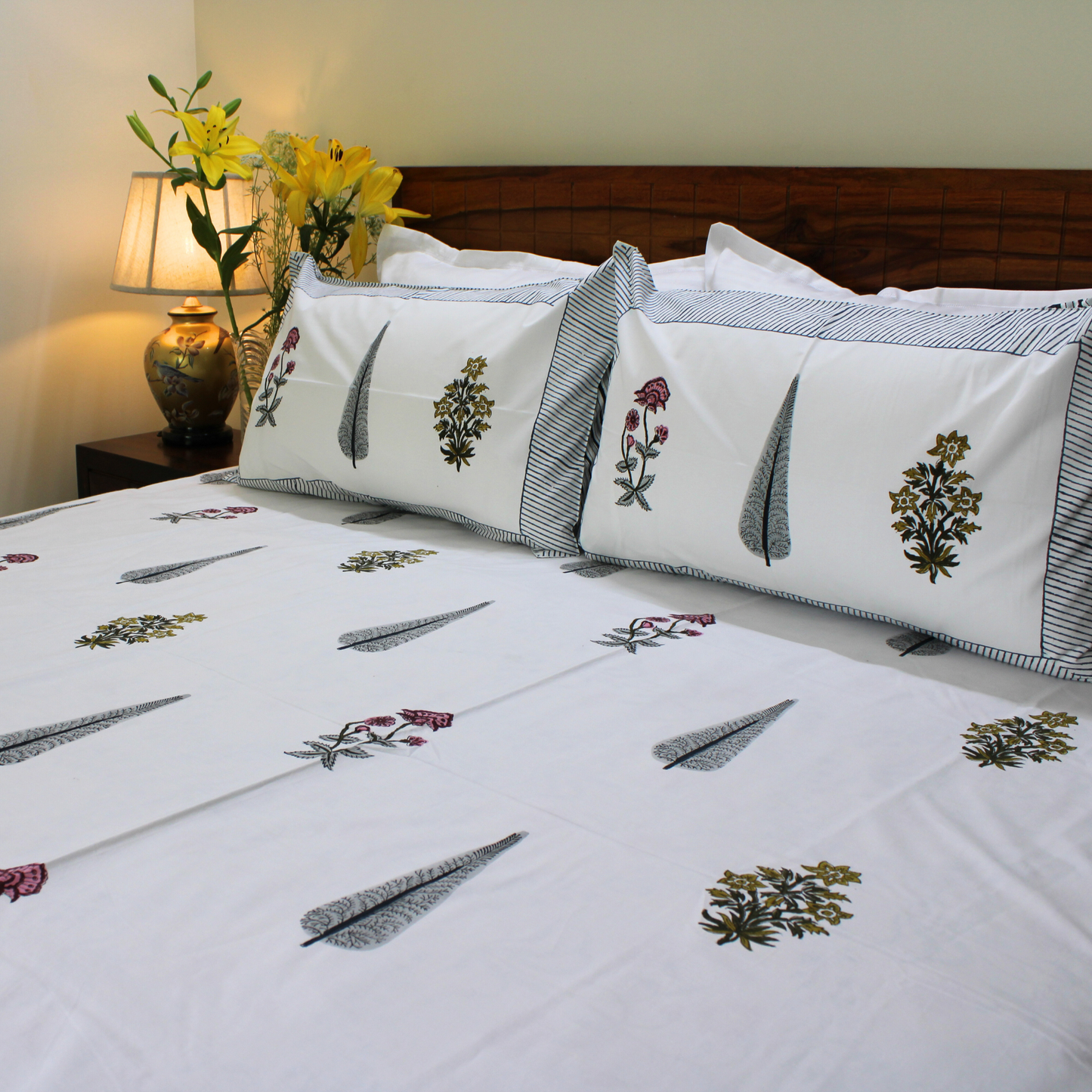 Anandbagh Handblock Bedsheet