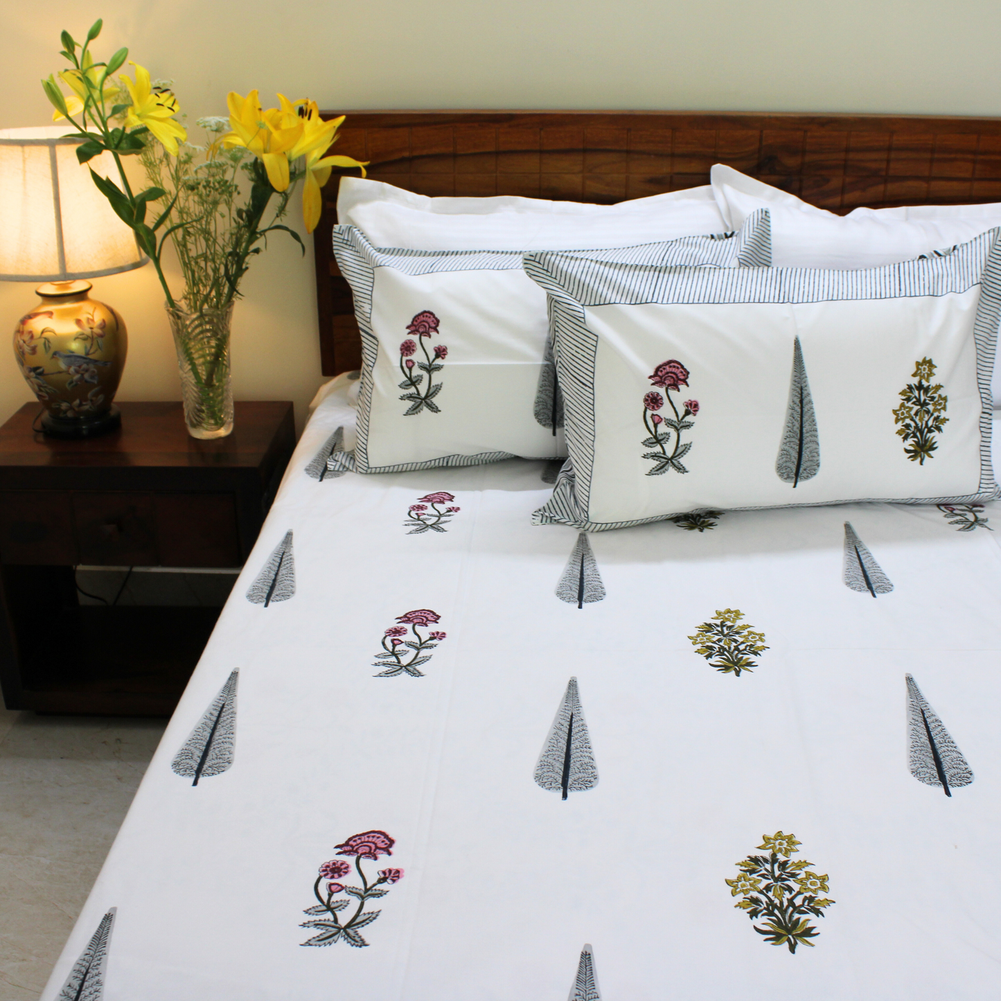 Anandbagh Handblock Bedsheet