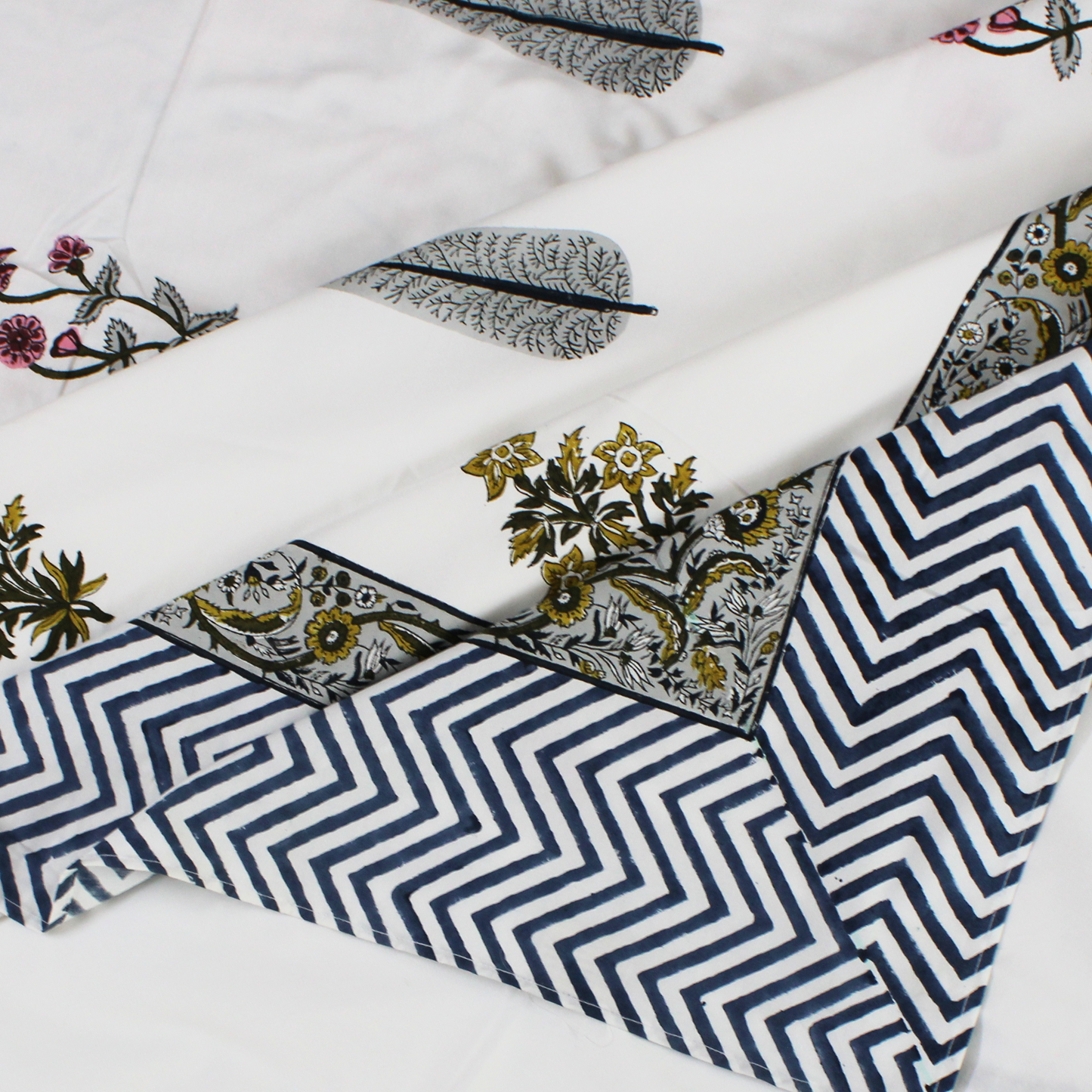 Anandbagh Handblock Bedsheet