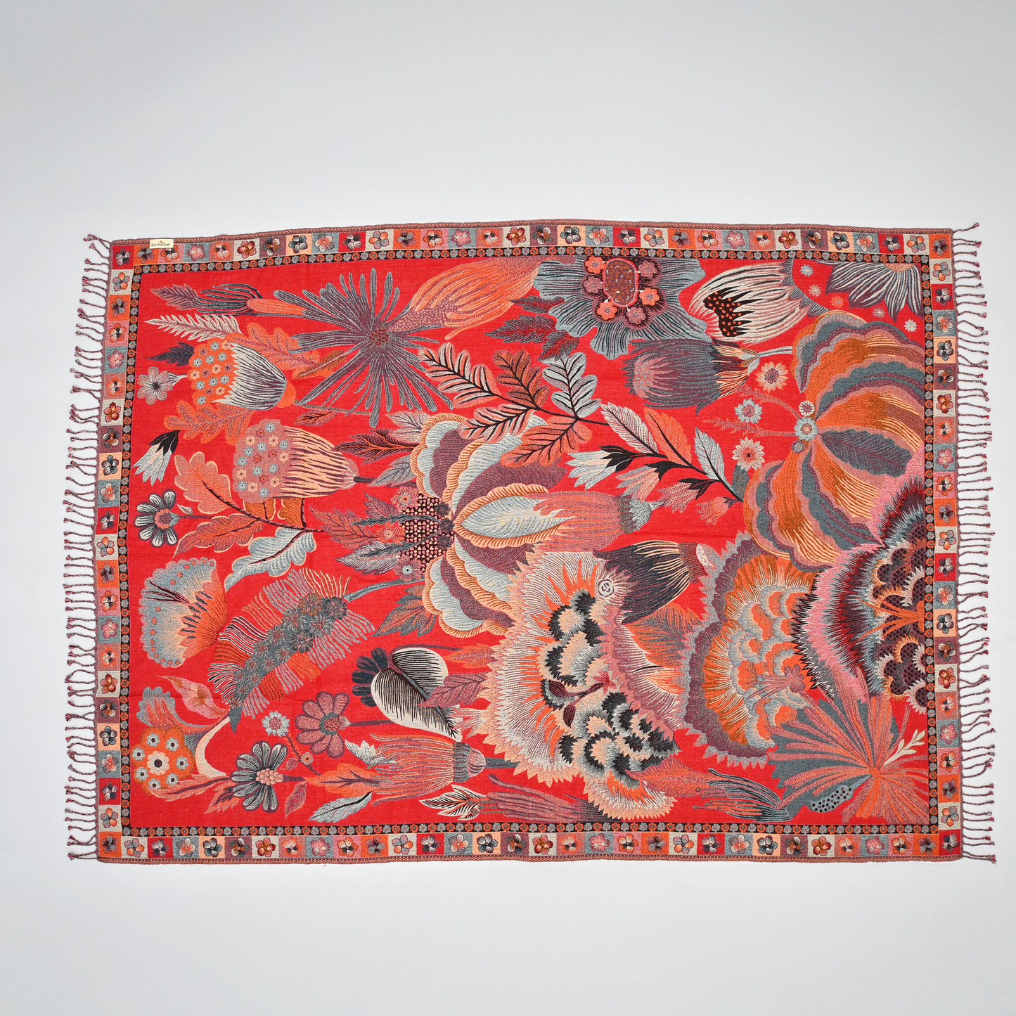 Canvas Of Fire Throw