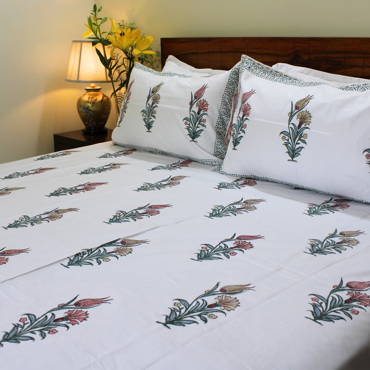 Anandbagh Handblock Bedsheet