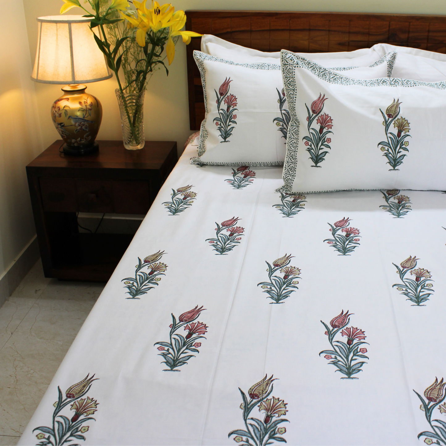 Anandbagh Handblock Bedsheet