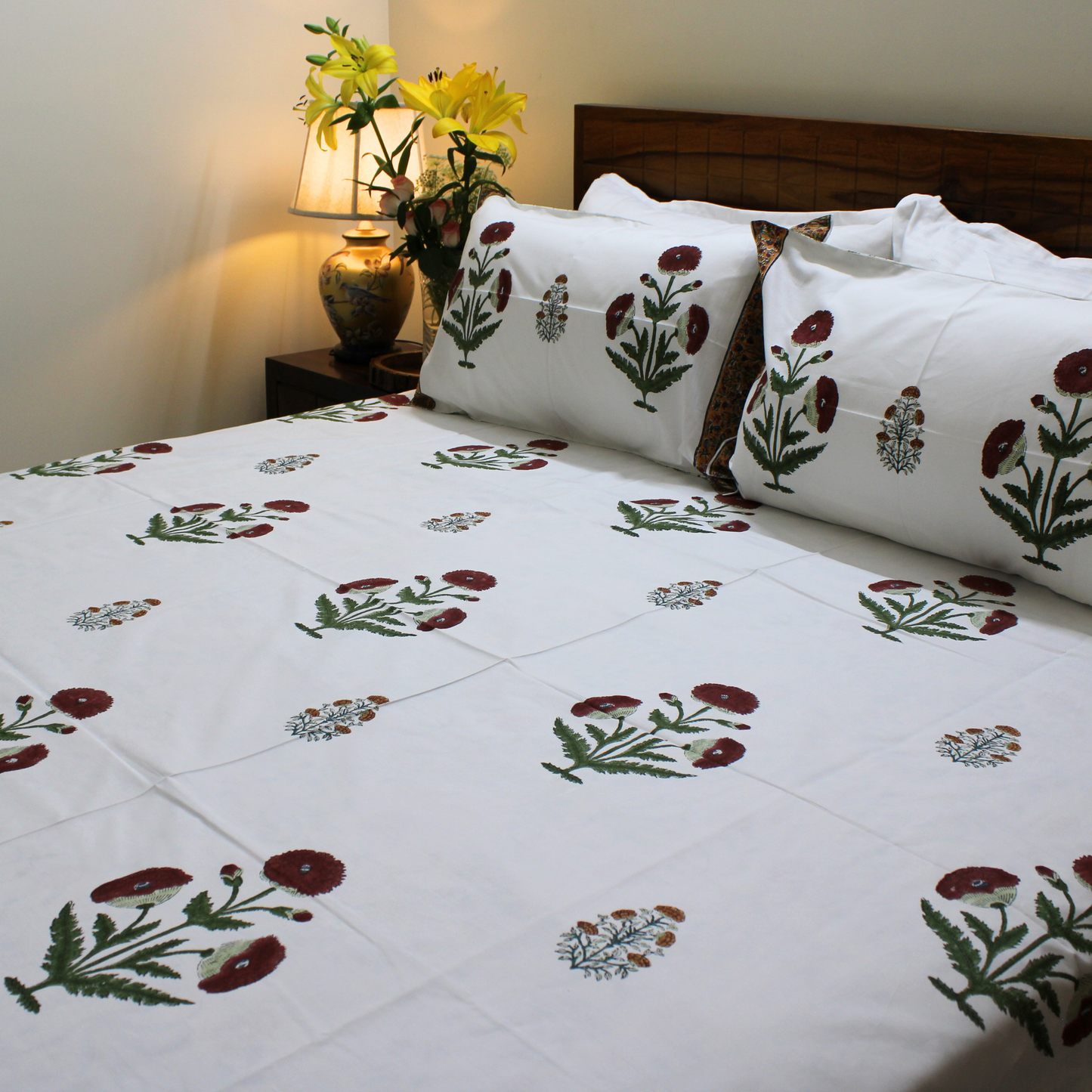 Anandbagh Handblock Bedsheet