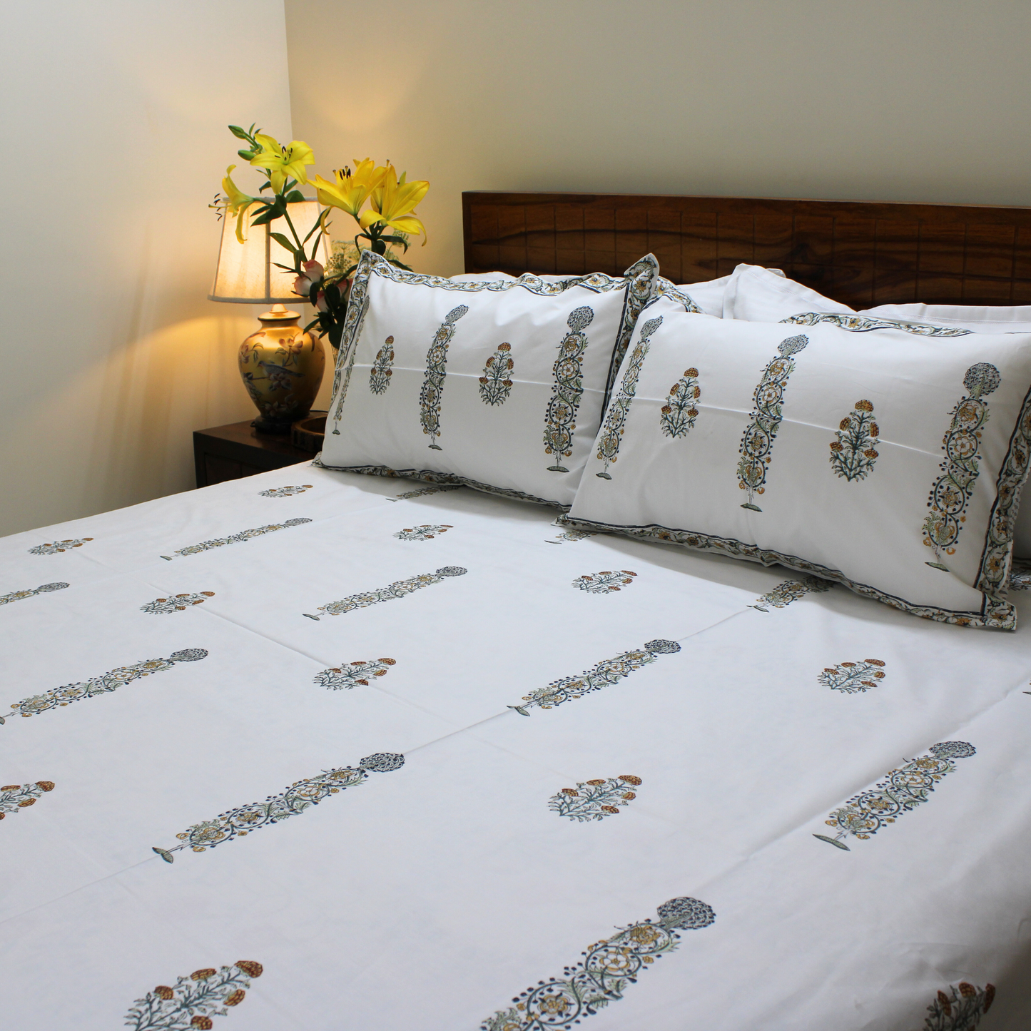 Anandbagh Handblock Bedsheet