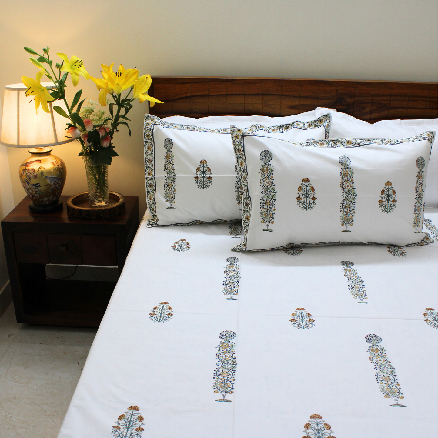Anandbagh Handblock Bedsheet