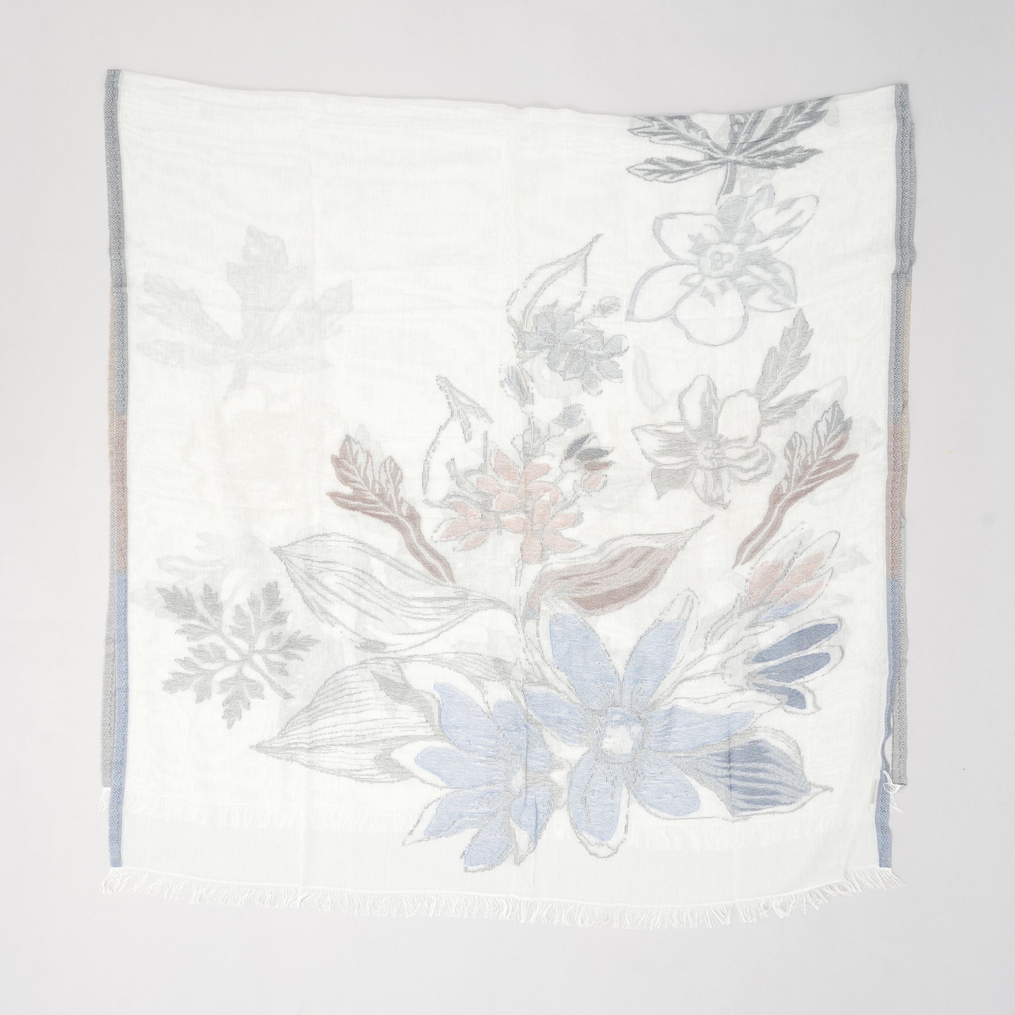 Whispering Petals- Cotton Stole
