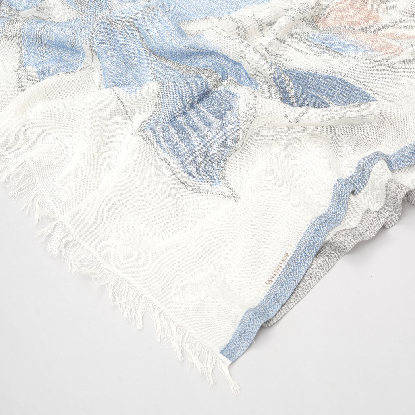 Whispering Petals- Cotton Stole