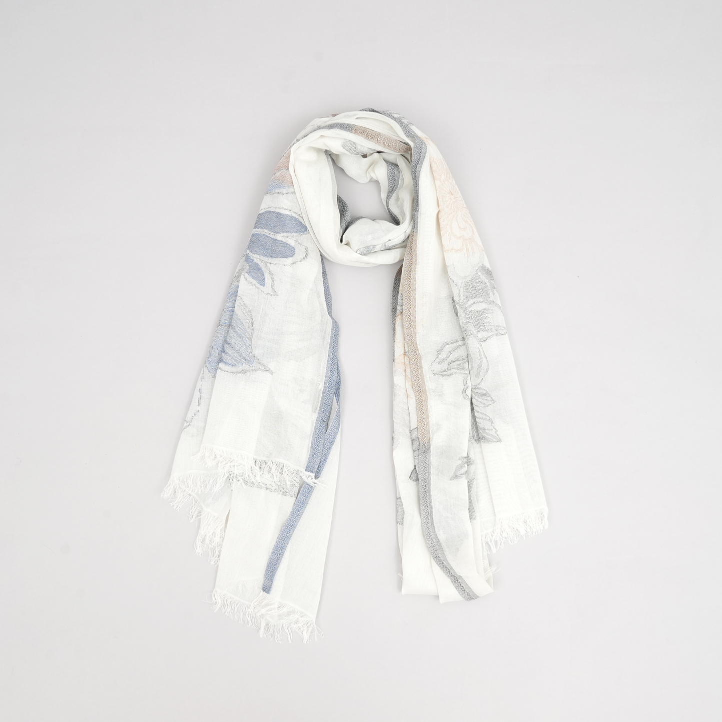 Whispering Petals- Cotton Stole