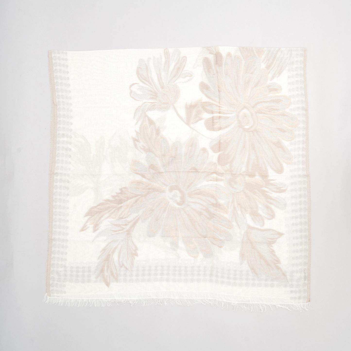 Whispering Petals- Cotton Stole