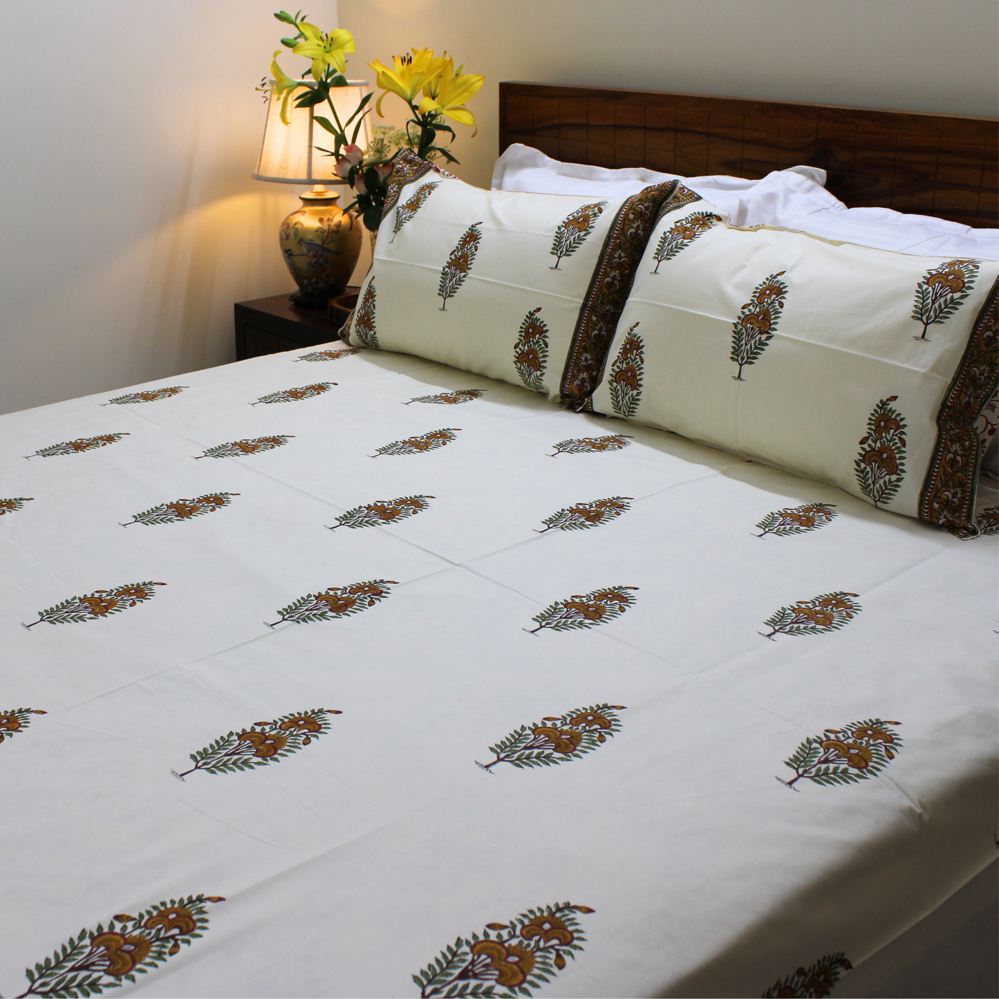 Anandbagh Handblock Bedsheet