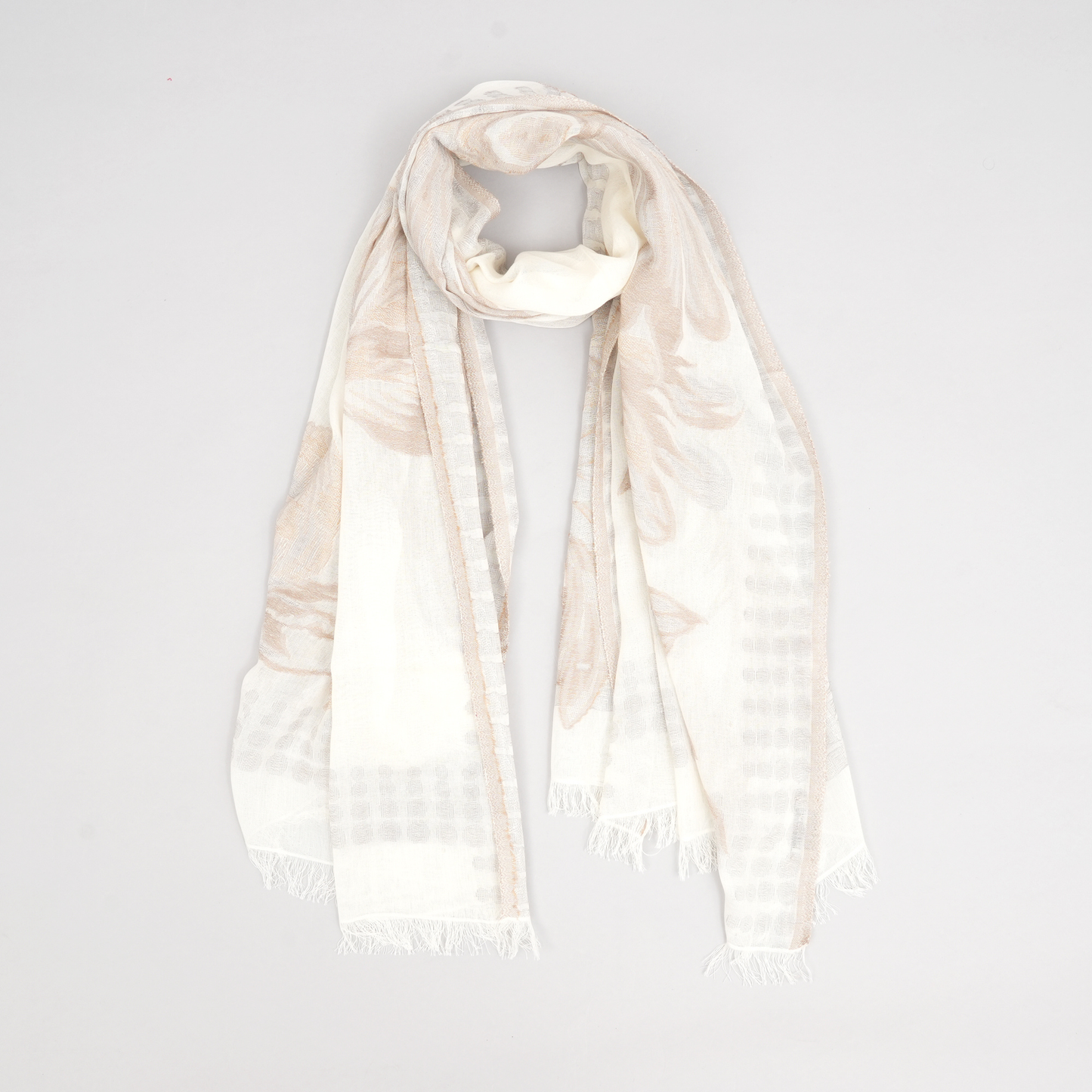 Whispering Petals- Cotton Stole