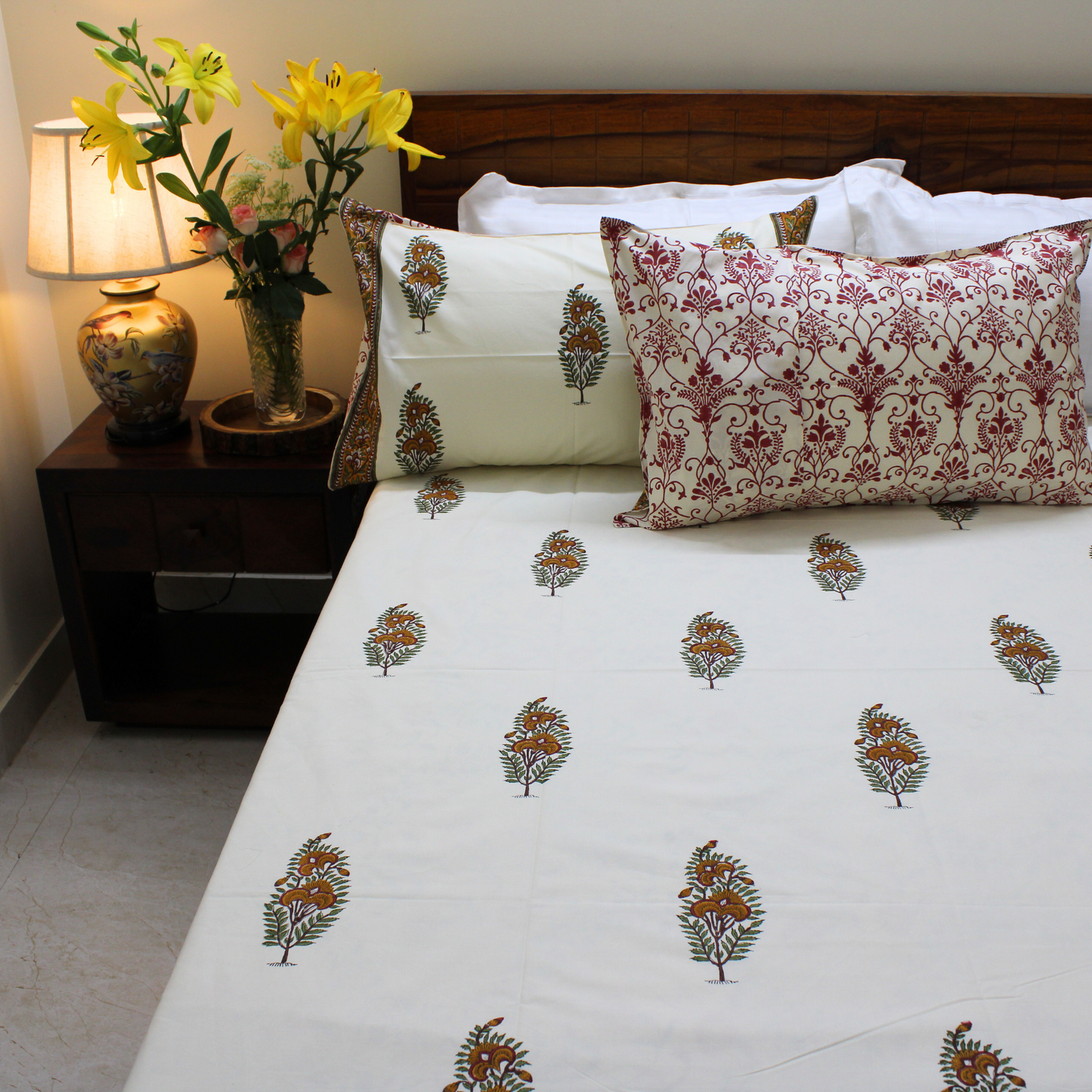 Anandbagh Handblock Bedsheet