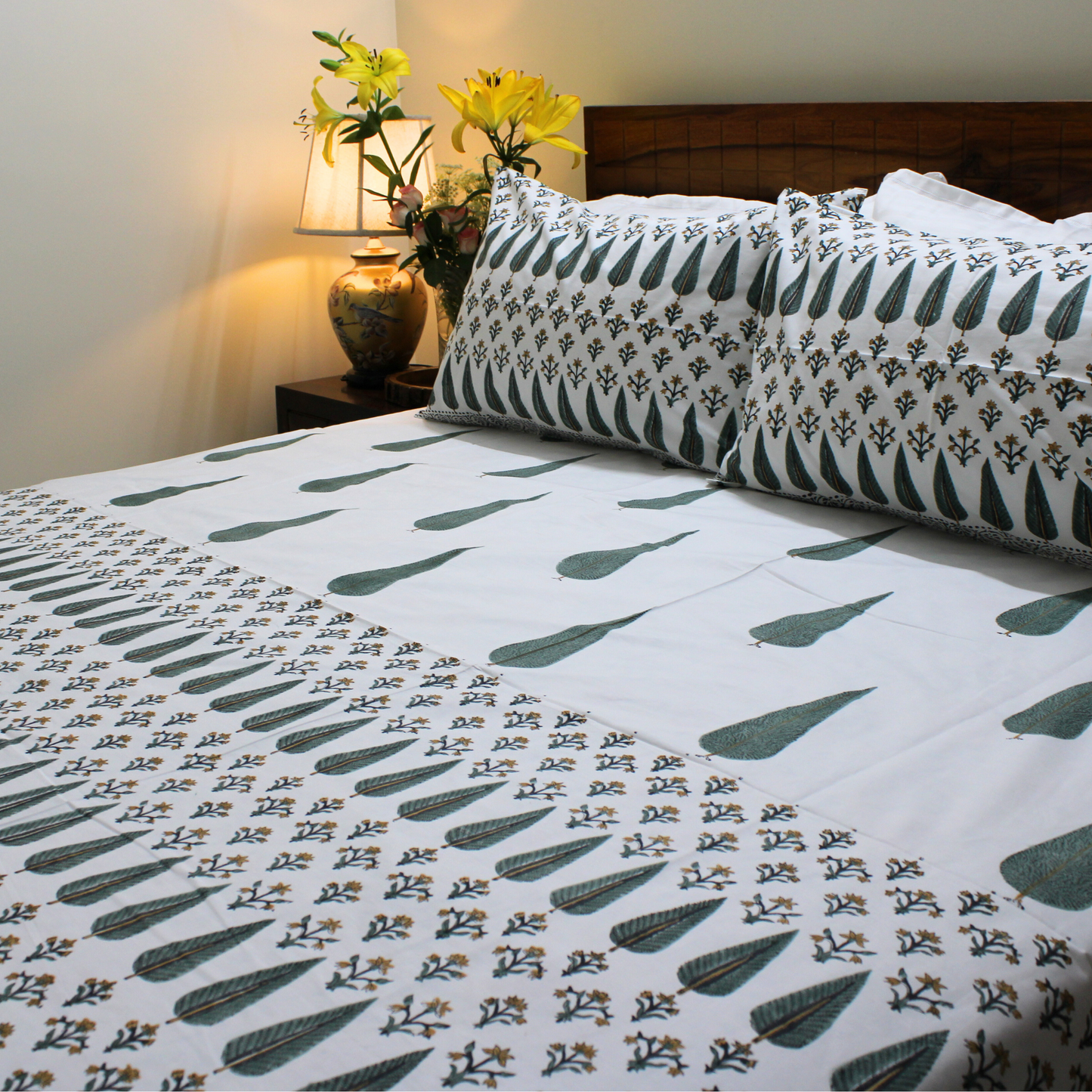 Anandbagh Handblock Bedsheet