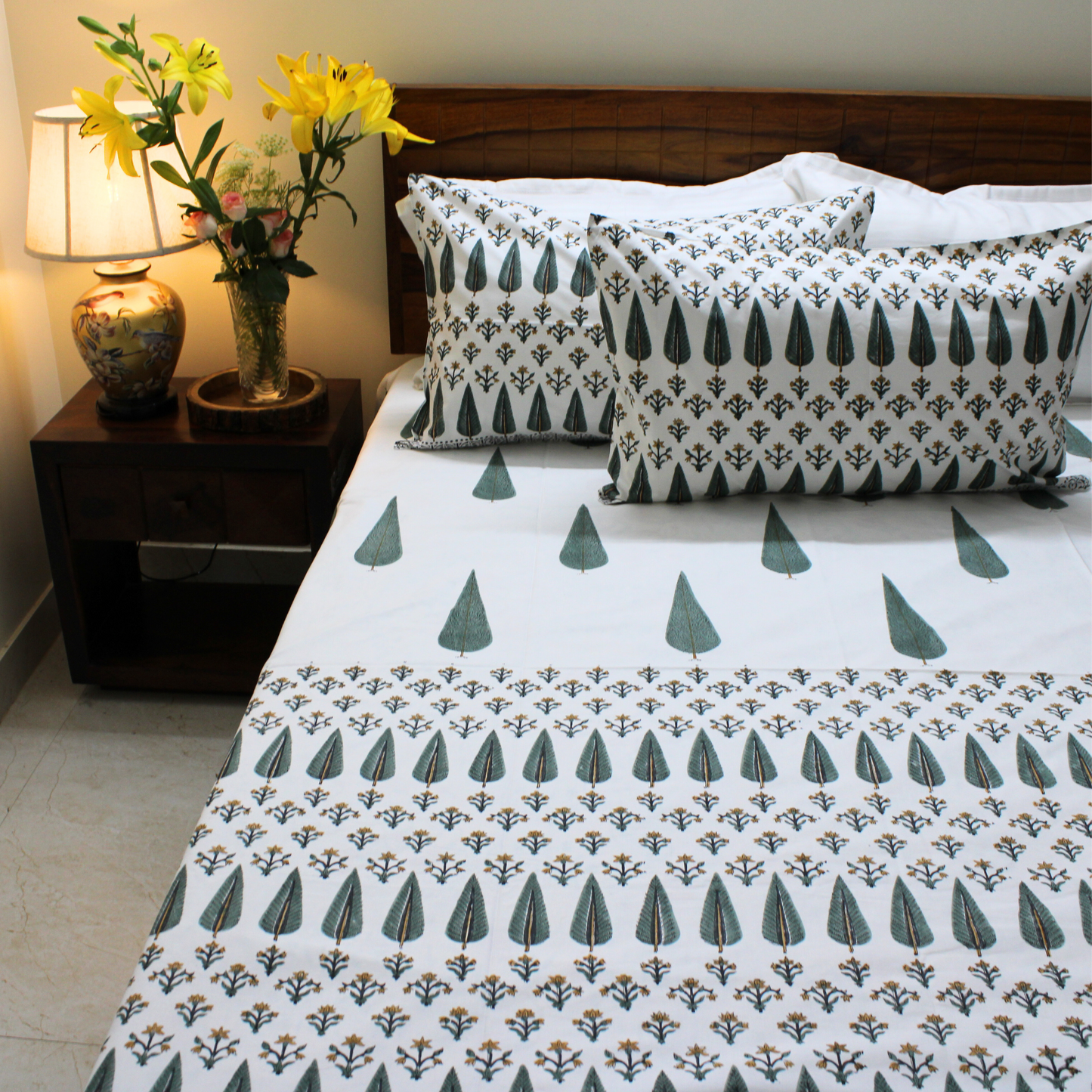 Anandbagh Handblock Bedsheet
