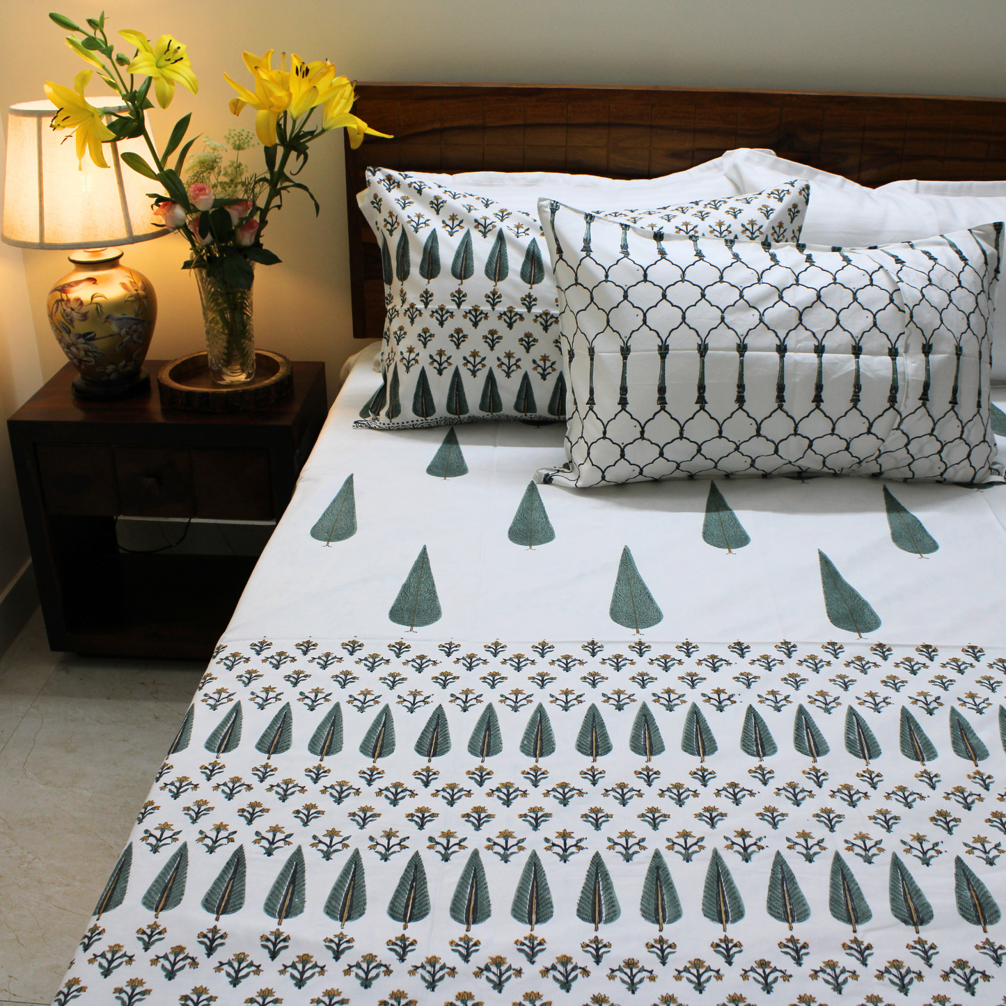 Anandbagh Handblock Bedsheet