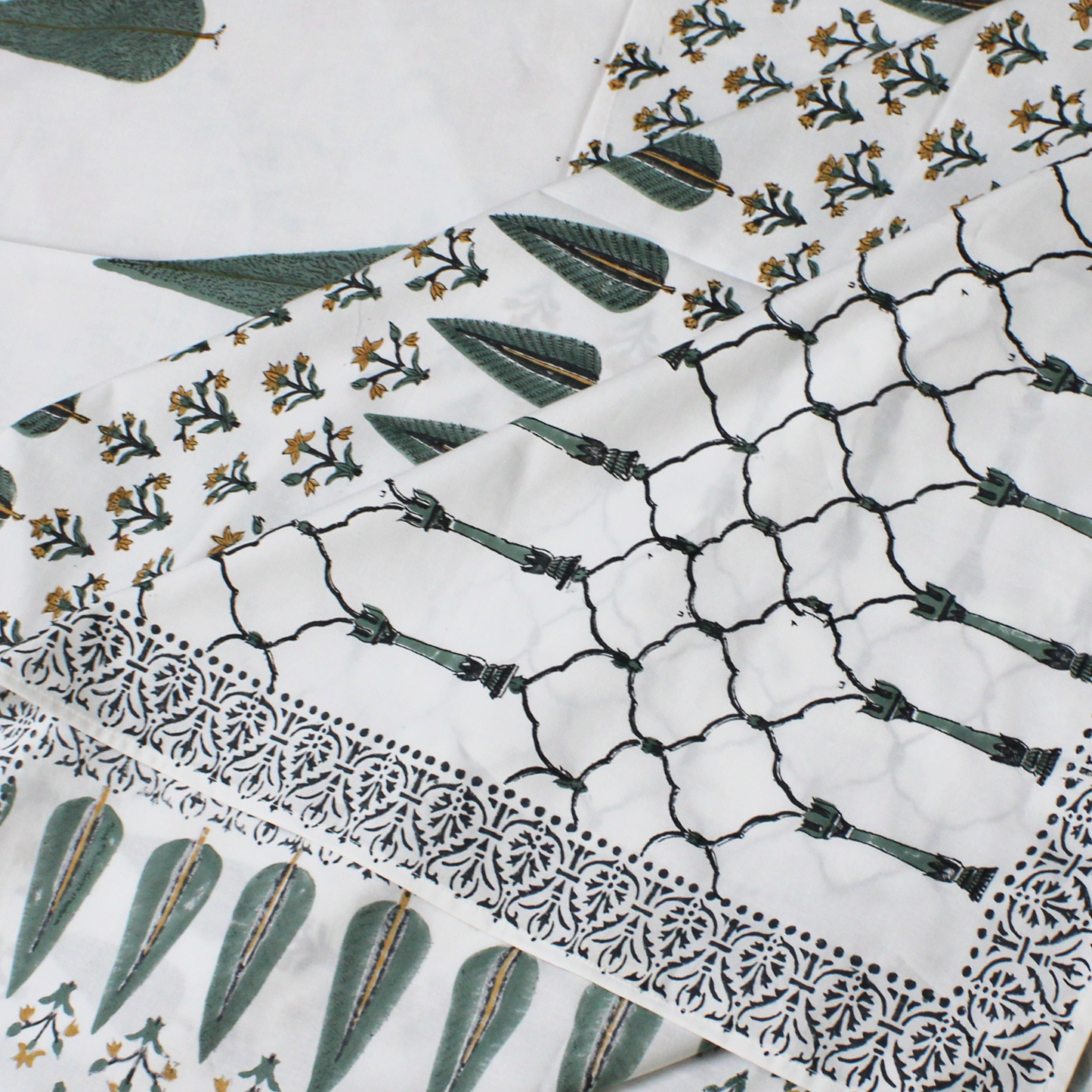 Anandbagh Handblock Bedsheet