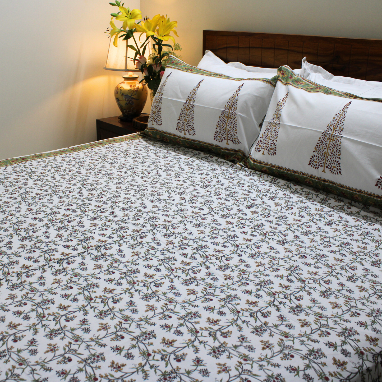 Anandbagh Handblock Bedsheet