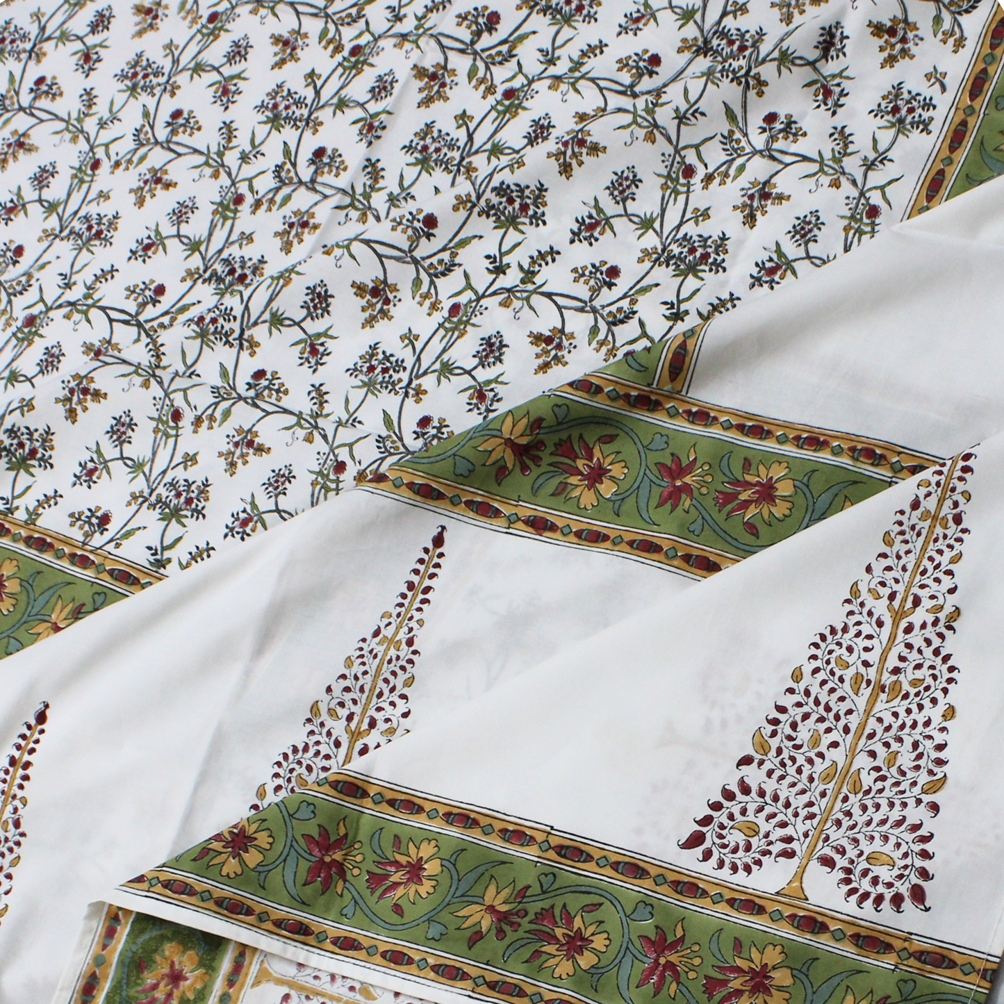 Anandbagh Handblock Bedsheet