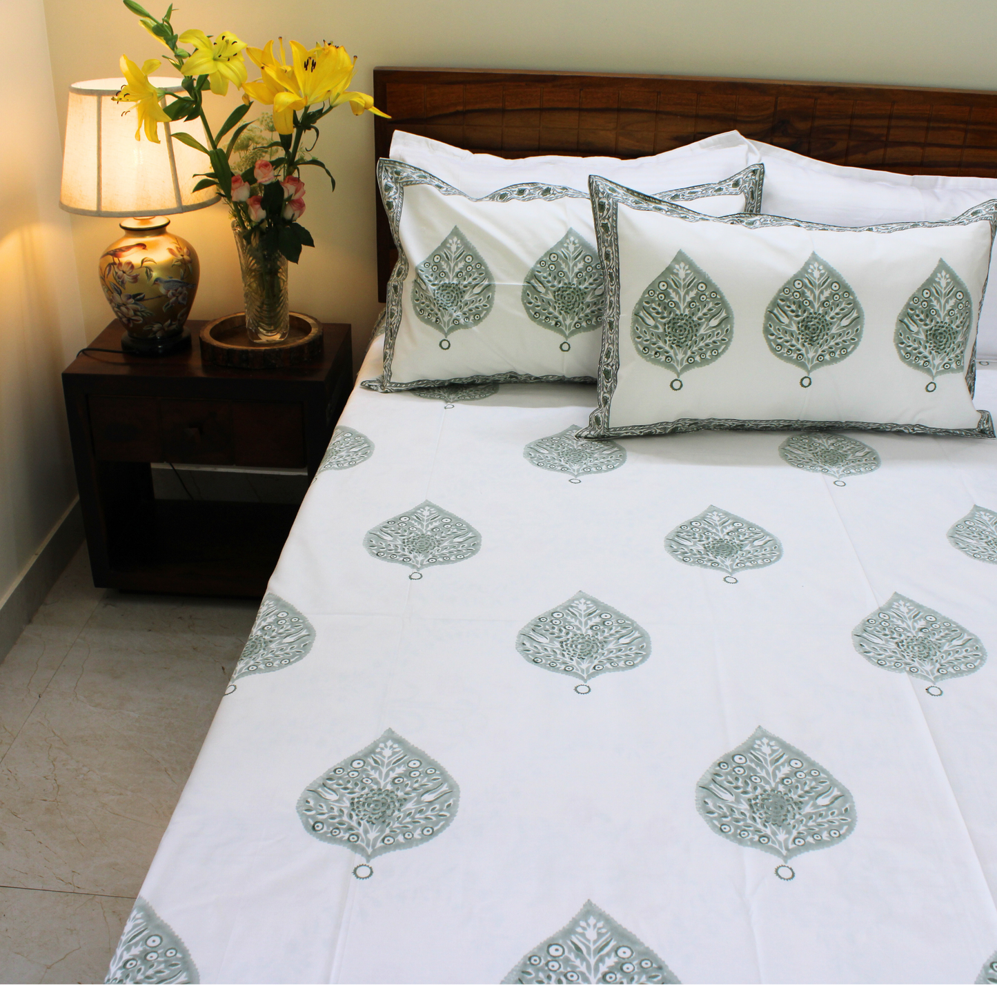 Anandbagh Handblock Bedsheet
