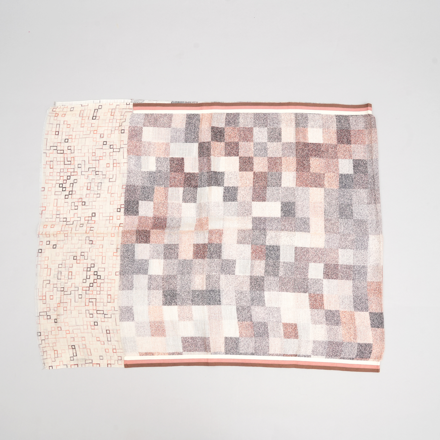 Urban Mosaic-Cotton Linen Stole