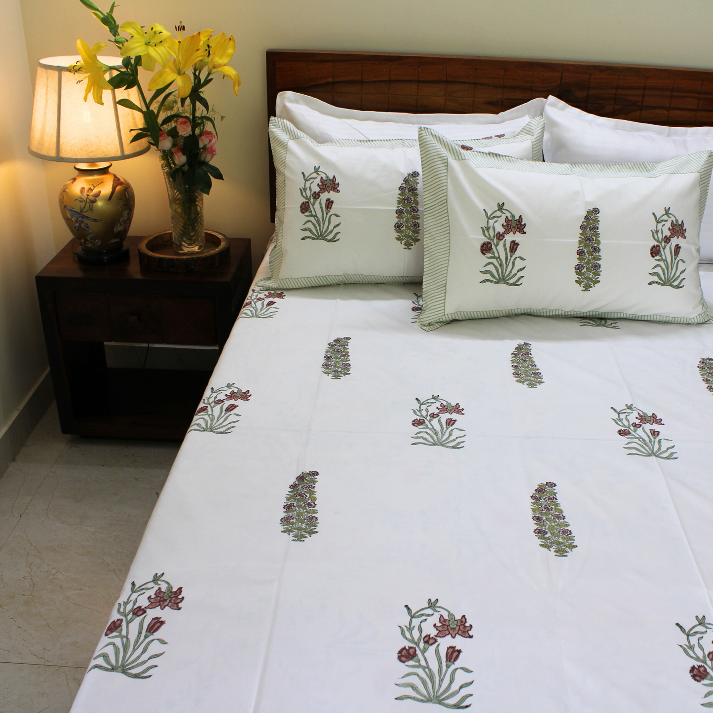 Anandbagh Handblock Bedsheet