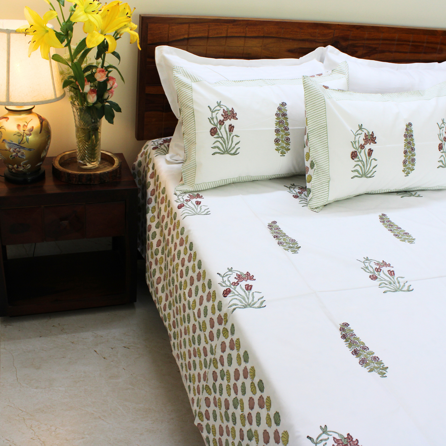 Anandbagh Handblock Bedsheet