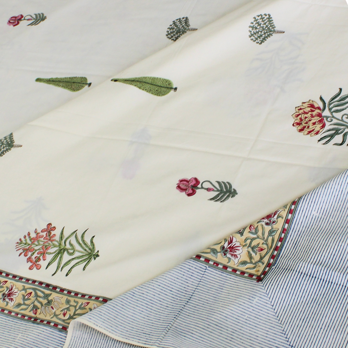 Anandbagh Handblock Bedsheet