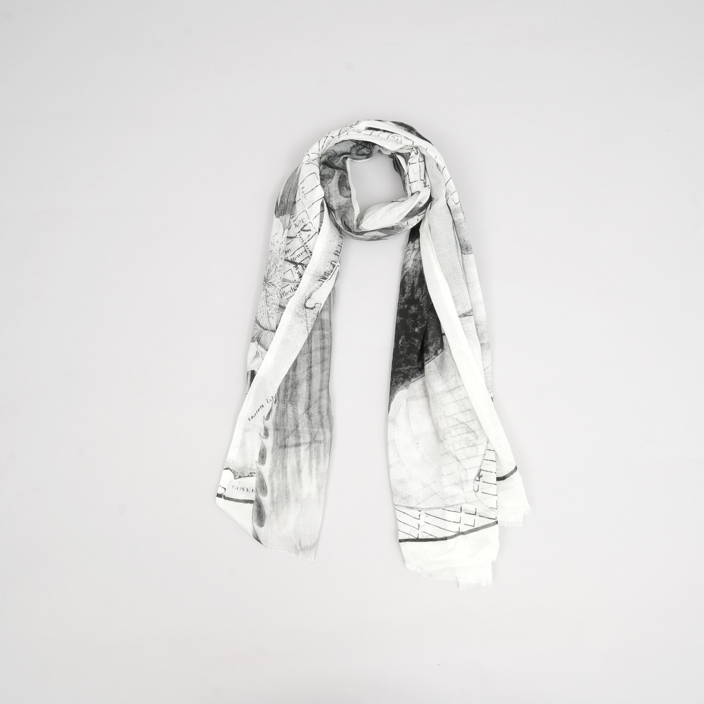 Botanical Sketch- Modal Cotton Stole