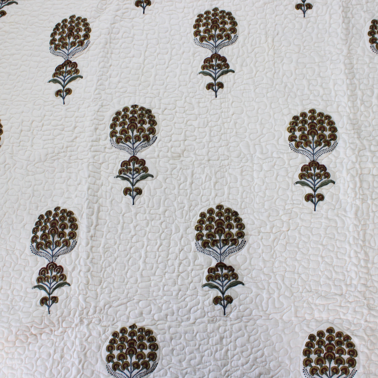 Anand Bagh-Handblock Quilted Bedcover
