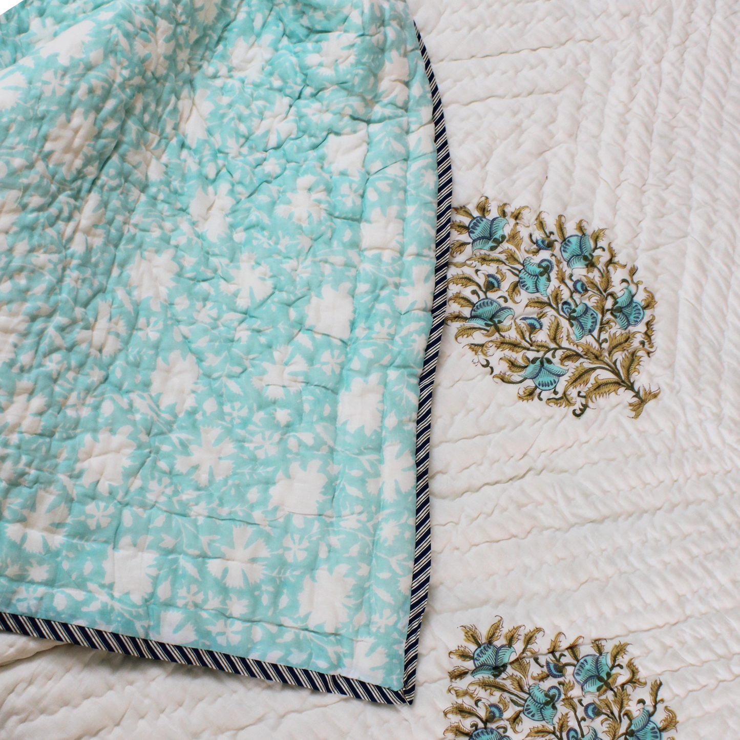 Colours Of The Garden-Cotton Quilt