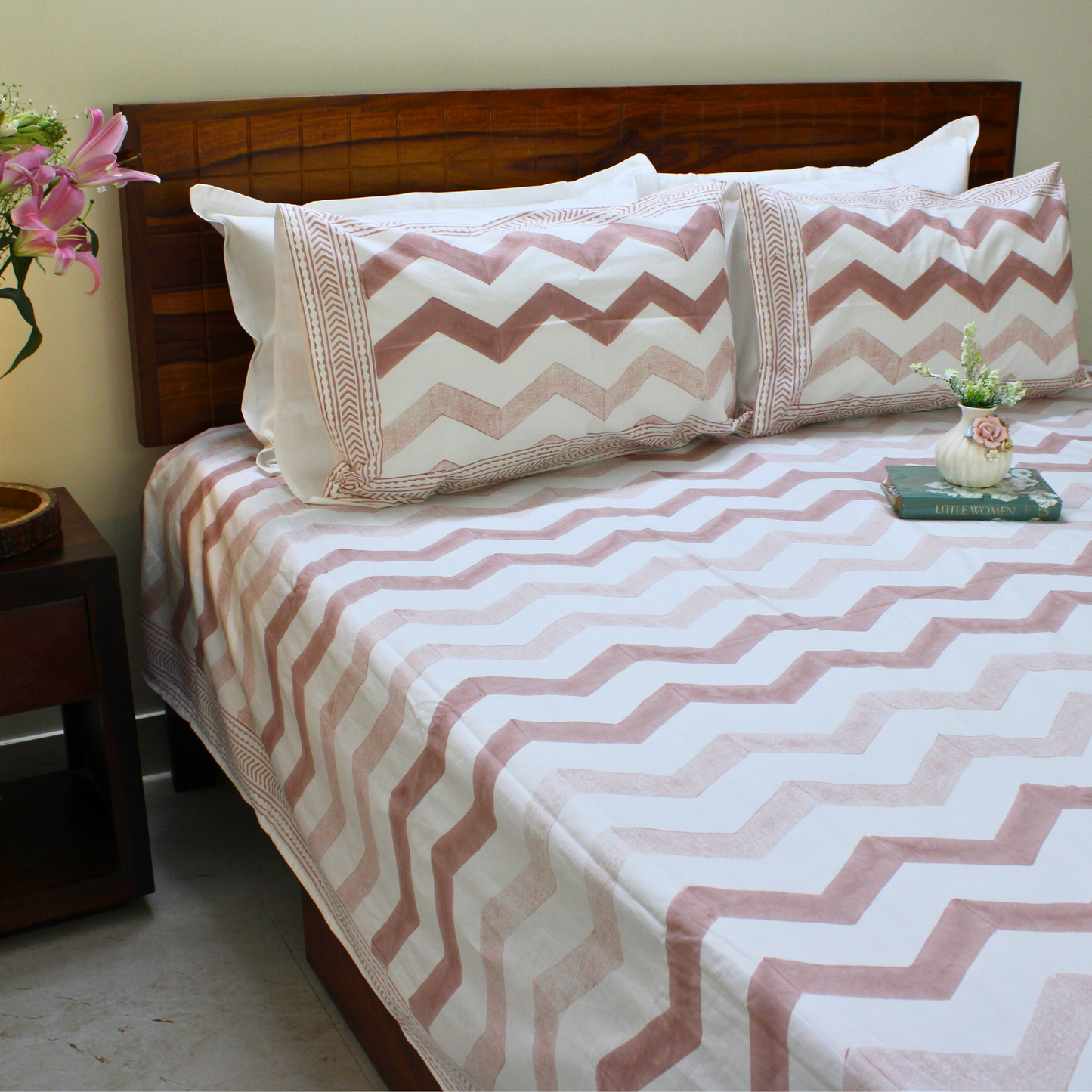 Ethnic Soul Handblock Bedsheet
