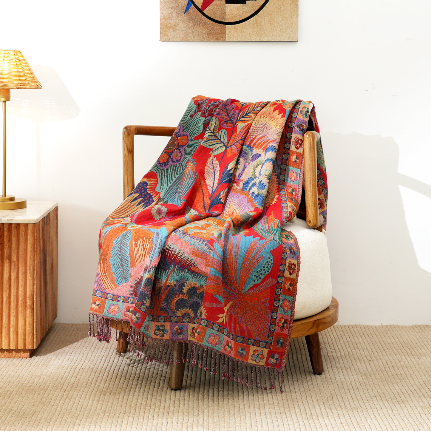 Canvas Of Fire Throw