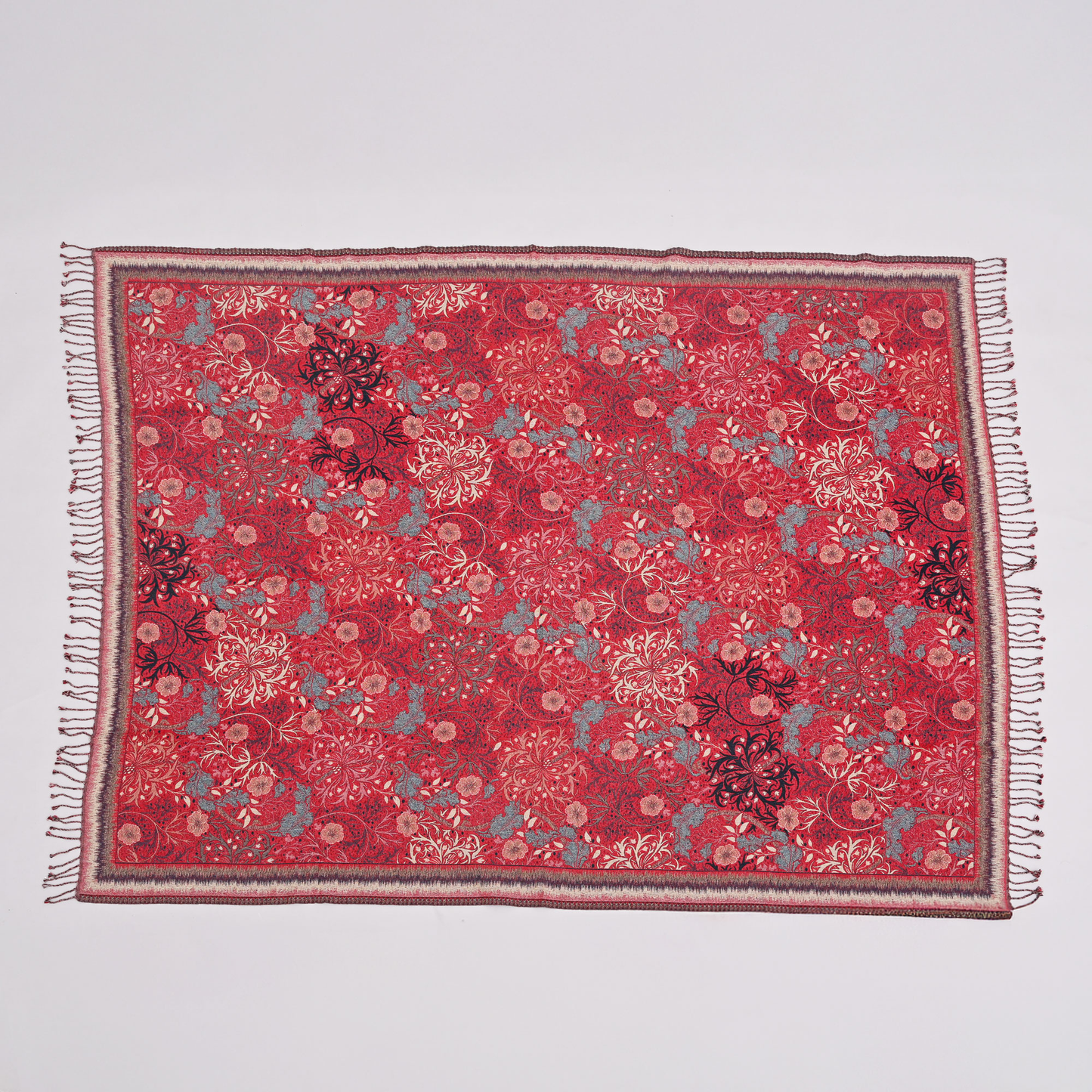 Crimson Garden Throw