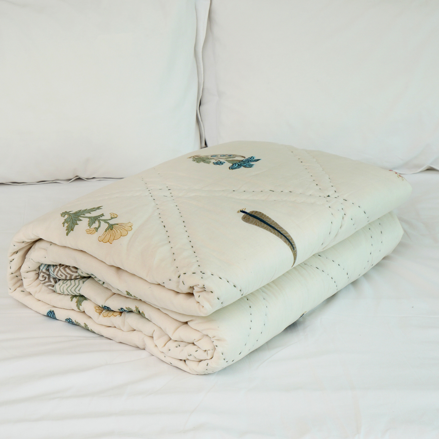 Colours Of The Garden-Cotton Quilt