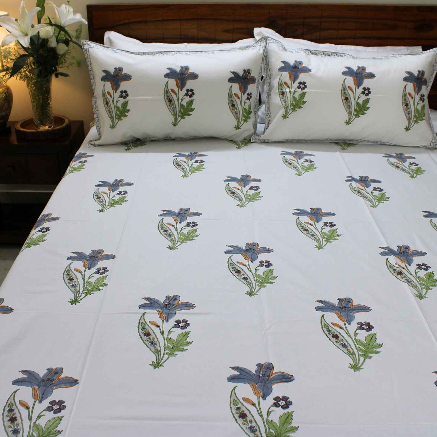 Anandbagh Handblock Bedsheet