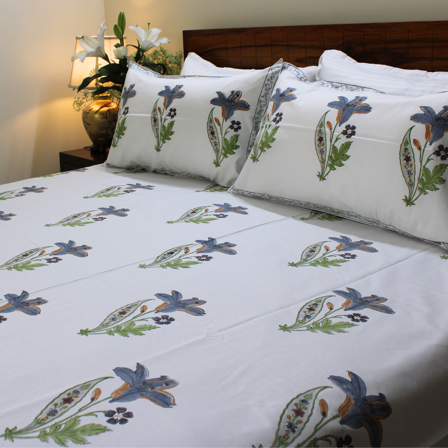 Anandbagh Handblock Bedsheet
