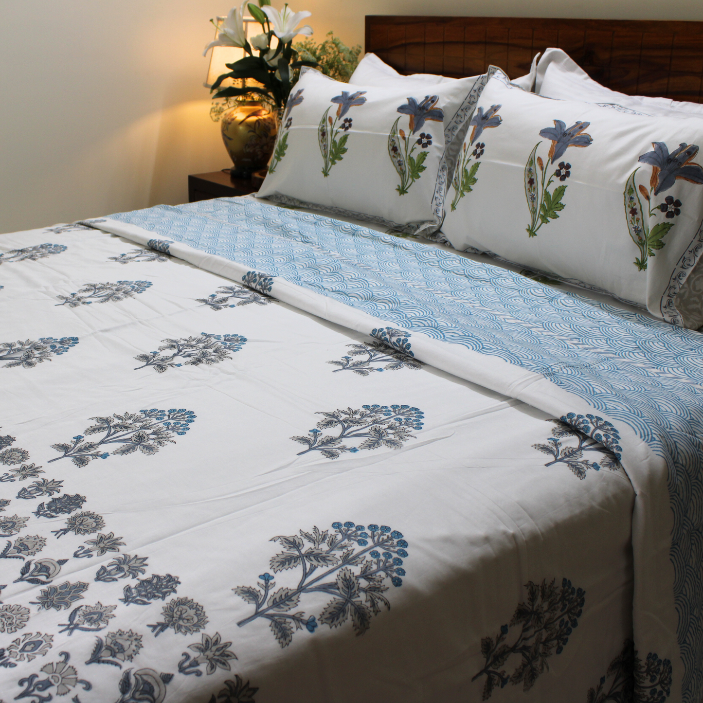 Anand Bagh Handblock-Muslin Dohar