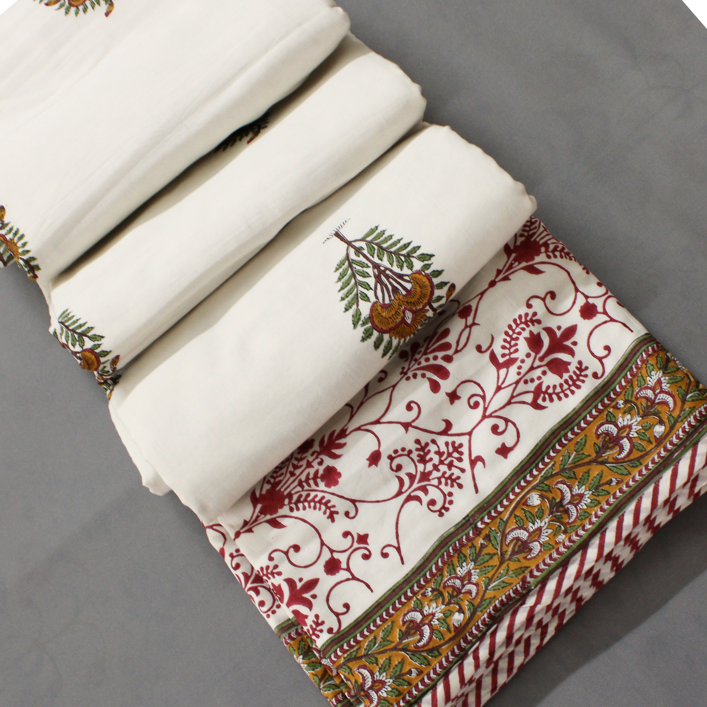 Anand Bagh Handblock-Muslin Dohar