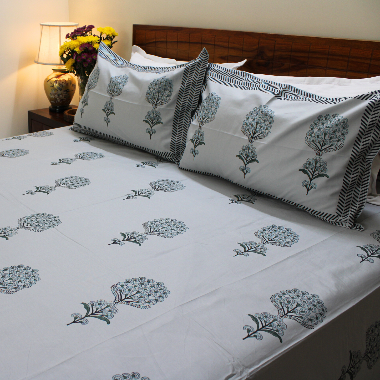 Anandbagh Handblock Bedsheet