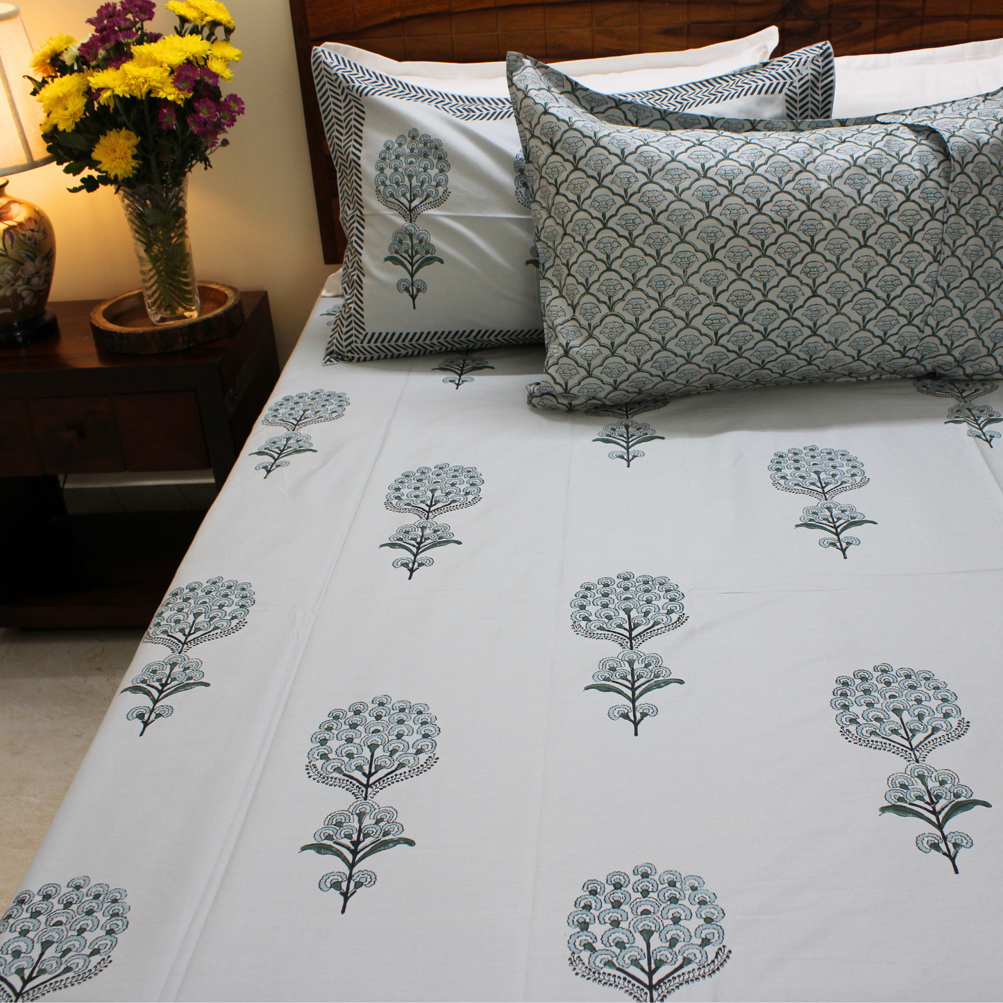 Anandbagh Handblock Bedsheet
