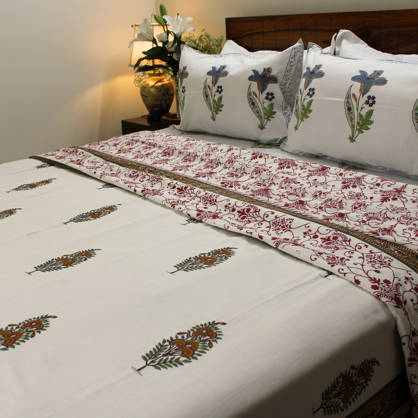 Anand Bagh Handblock-Muslin Dohar