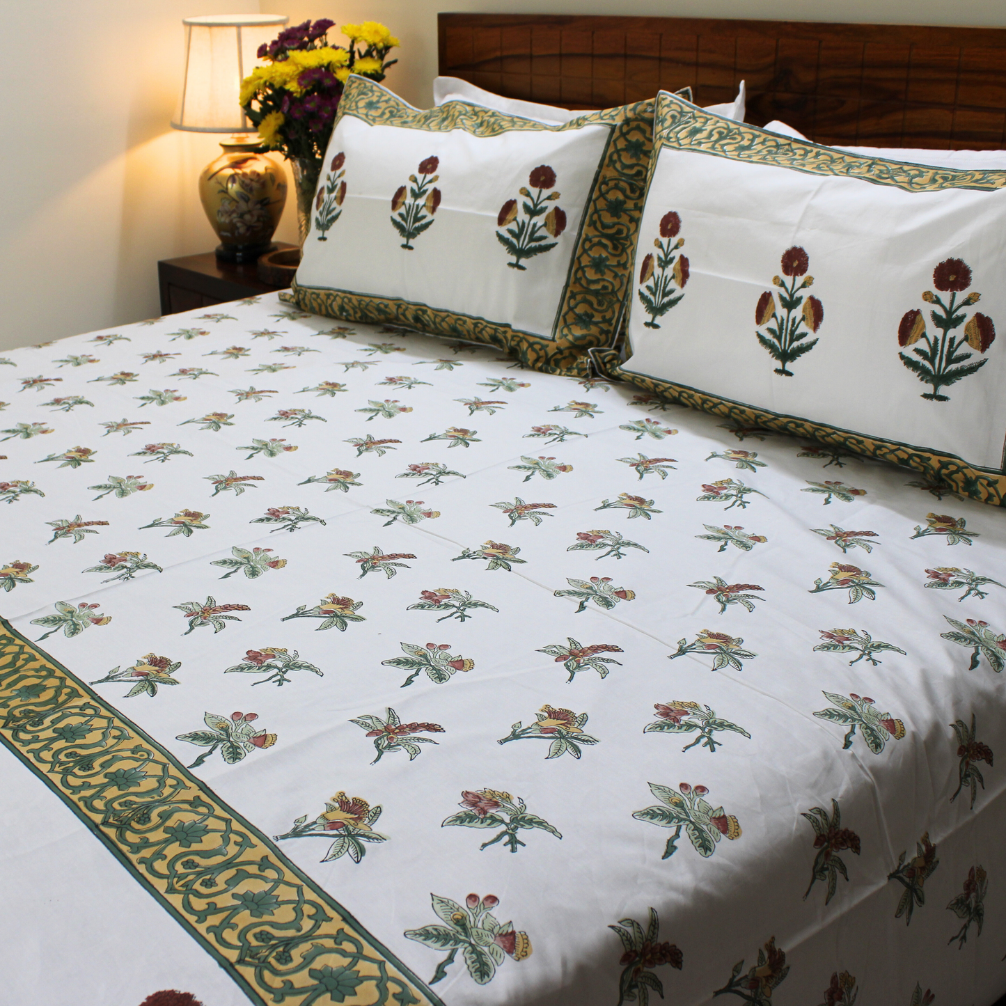 Anandbagh Handblock Bedsheet
