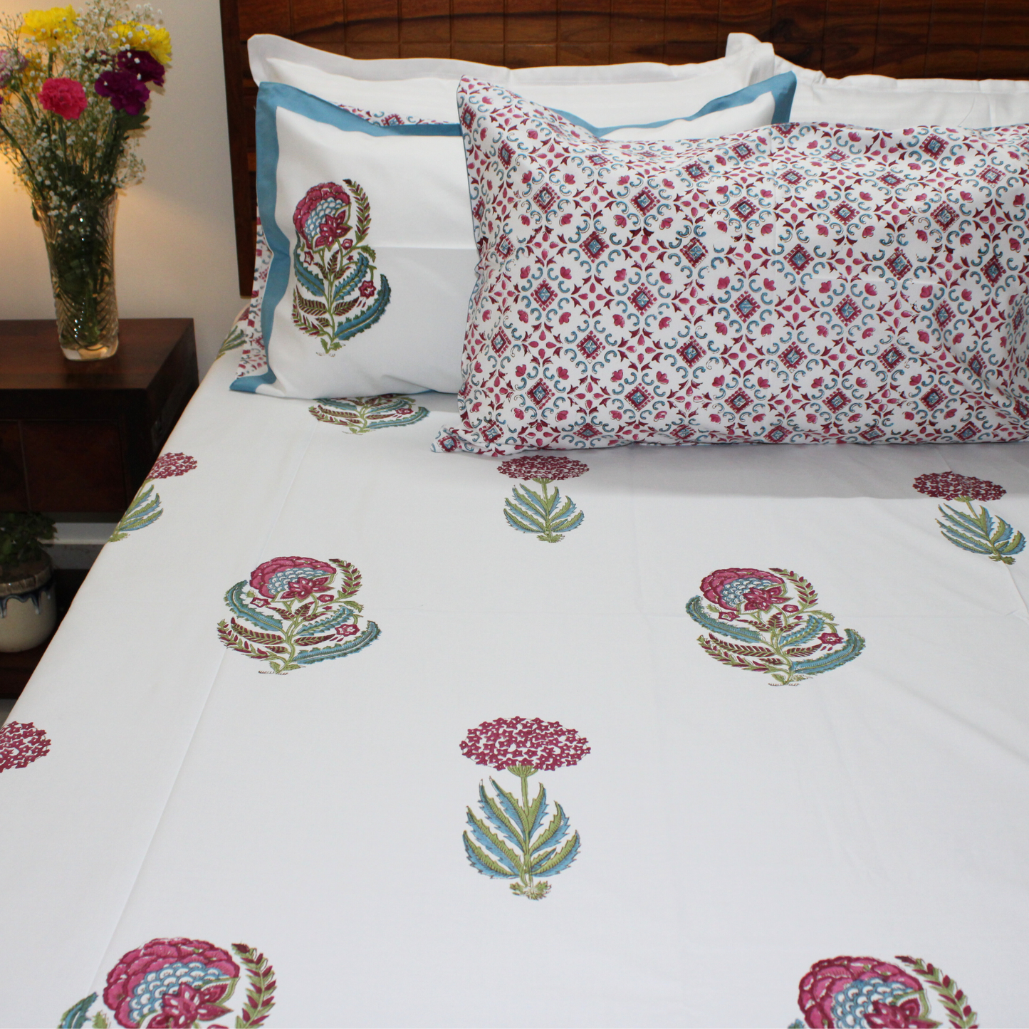Anandbagh Handblock Bedsheet