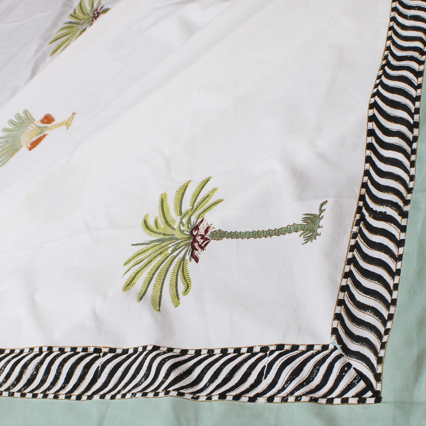 Colours Of The Garden-Handblock Bedsheet