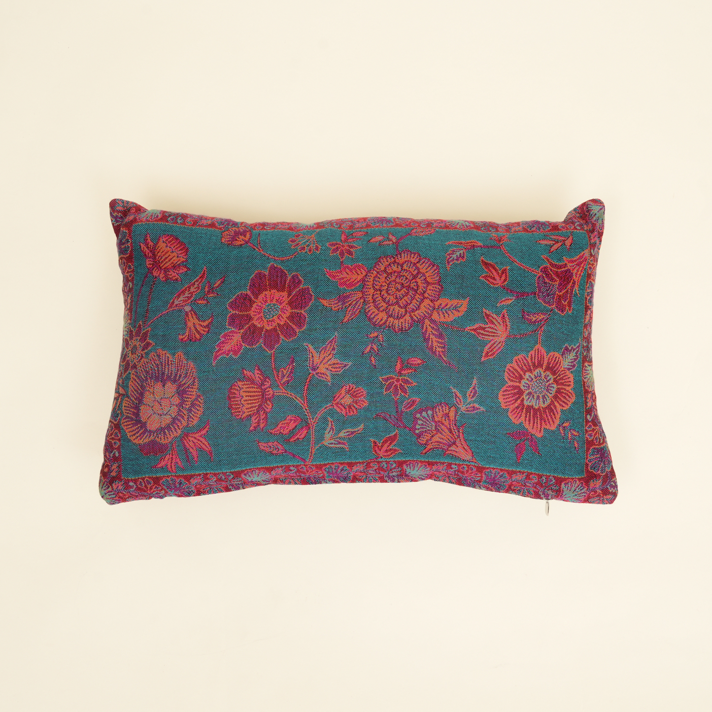 The Earth Collection- Floral Teal Cushion Cover Set