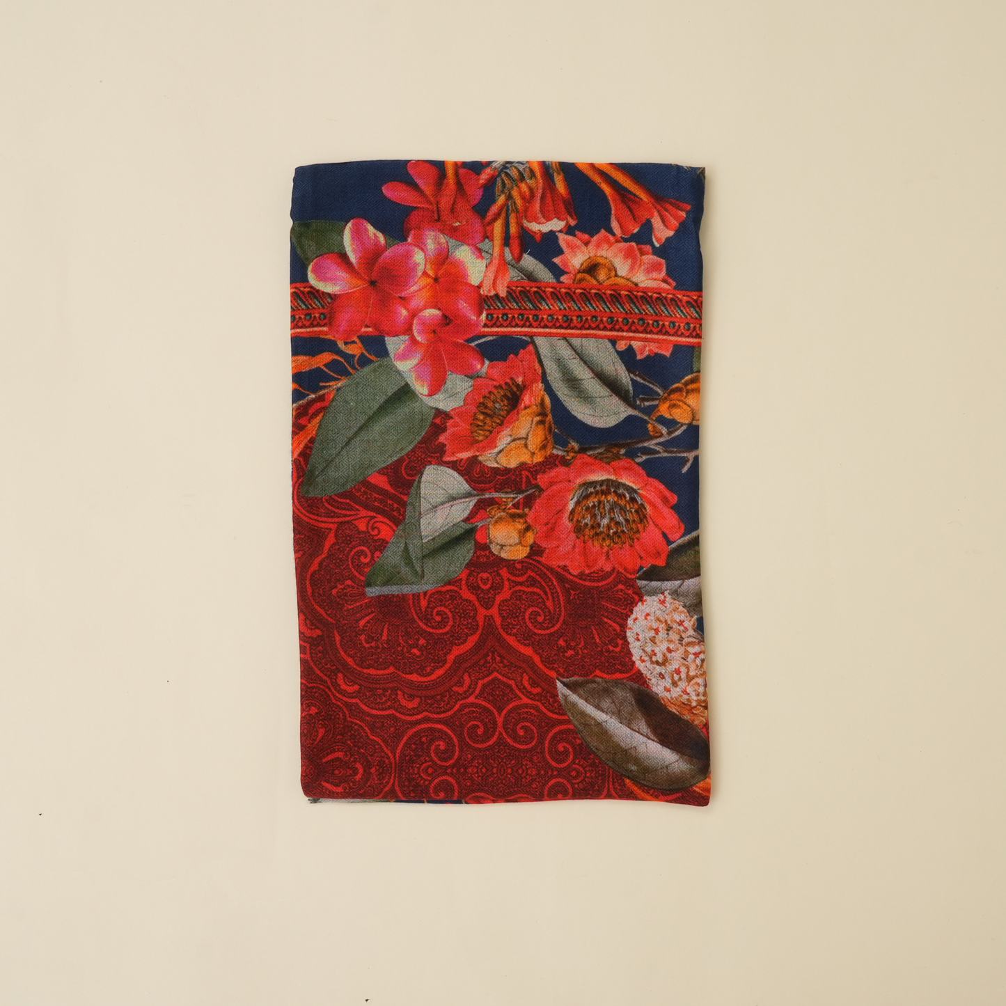 Midnight Bloom-Bamboo Modal Stole